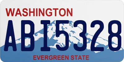 WA license plate ABI5328