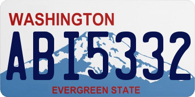 WA license plate ABI5332