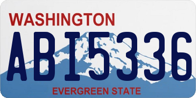 WA license plate ABI5336