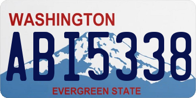 WA license plate ABI5338