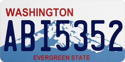 WA license plate ABI5352