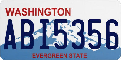 WA license plate ABI5356