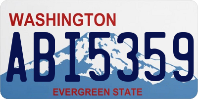 WA license plate ABI5359