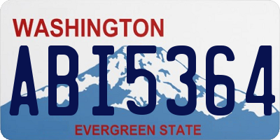WA license plate ABI5364