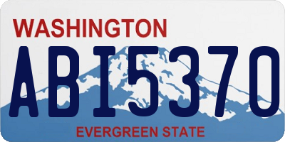 WA license plate ABI5370