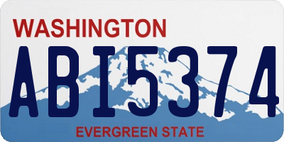WA license plate ABI5374