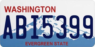 WA license plate ABI5399
