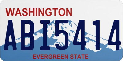WA license plate ABI5414