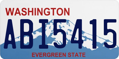 WA license plate ABI5415