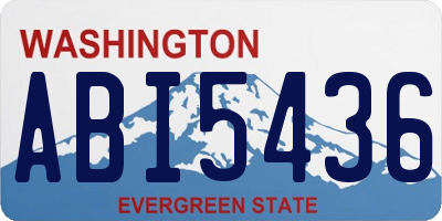WA license plate ABI5436