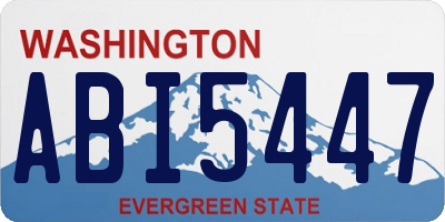 WA license plate ABI5447