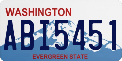 WA license plate ABI5451