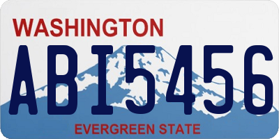 WA license plate ABI5456