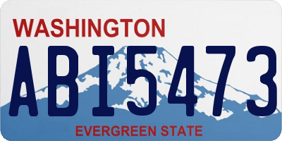 WA license plate ABI5473