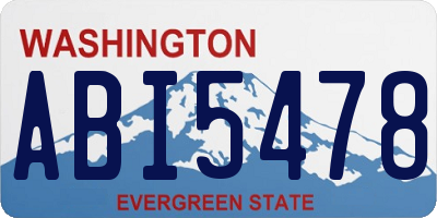 WA license plate ABI5478