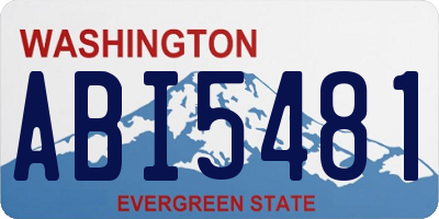 WA license plate ABI5481