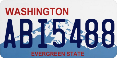 WA license plate ABI5488