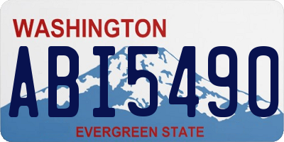 WA license plate ABI5490