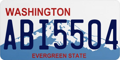 WA license plate ABI5504