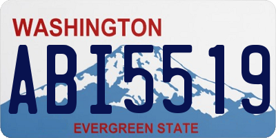 WA license plate ABI5519
