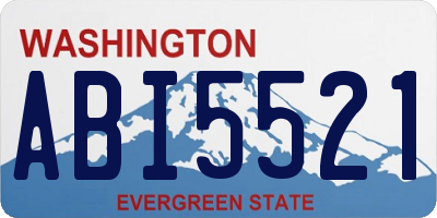 WA license plate ABI5521