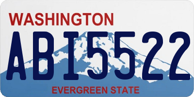 WA license plate ABI5522