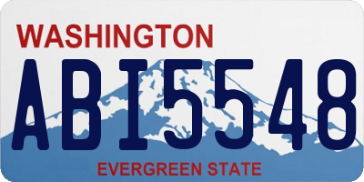 WA license plate ABI5548
