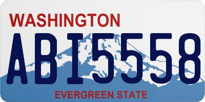 WA license plate ABI5558