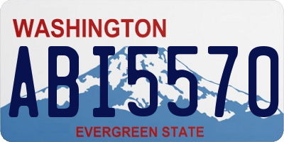 WA license plate ABI5570