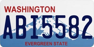 WA license plate ABI5582