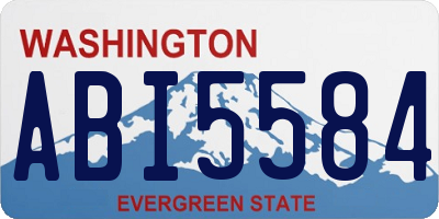 WA license plate ABI5584