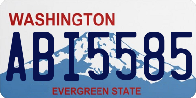 WA license plate ABI5585