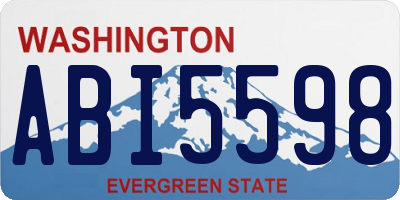 WA license plate ABI5598