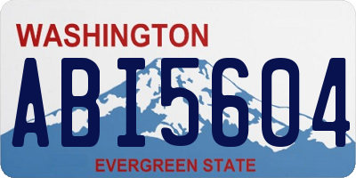 WA license plate ABI5604
