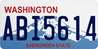 WA license plate ABI5614