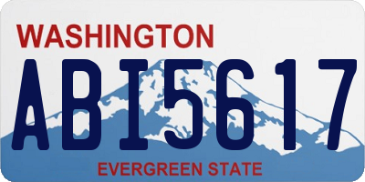 WA license plate ABI5617