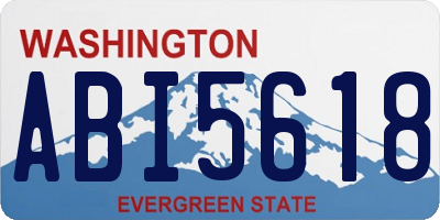 WA license plate ABI5618