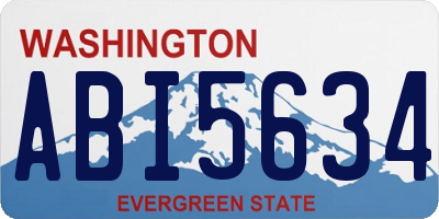 WA license plate ABI5634