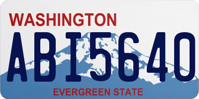 WA license plate ABI5640