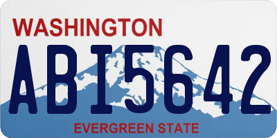 WA license plate ABI5642