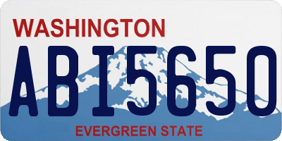 WA license plate ABI5650