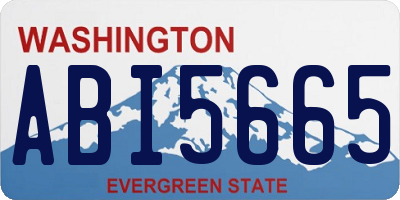 WA license plate ABI5665