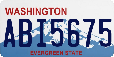 WA license plate ABI5675