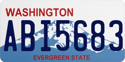 WA license plate ABI5683