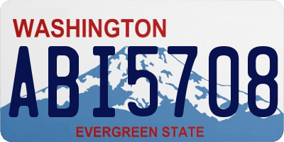 WA license plate ABI5708