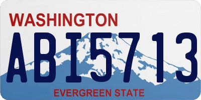 WA license plate ABI5713