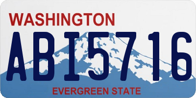WA license plate ABI5716