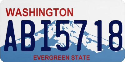 WA license plate ABI5718