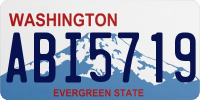 WA license plate ABI5719