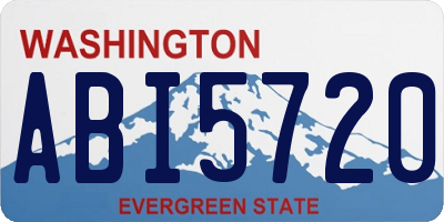 WA license plate ABI5720